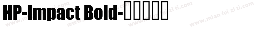 HP-Impact Bold字体转换